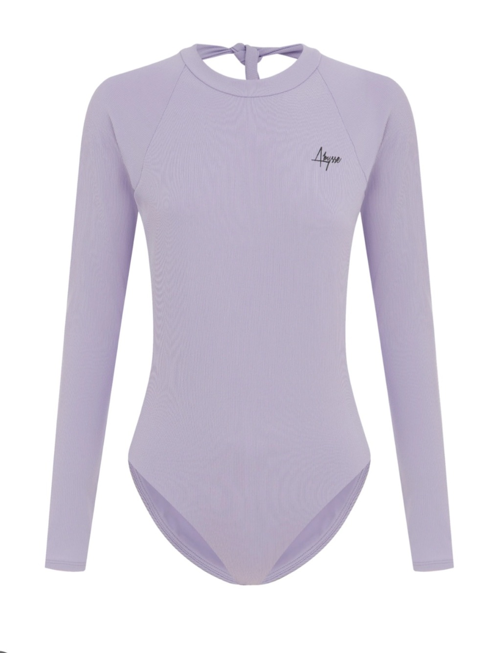 Abysse Swim Billie Lilac Rib | Long Sleeve One Piece, XS